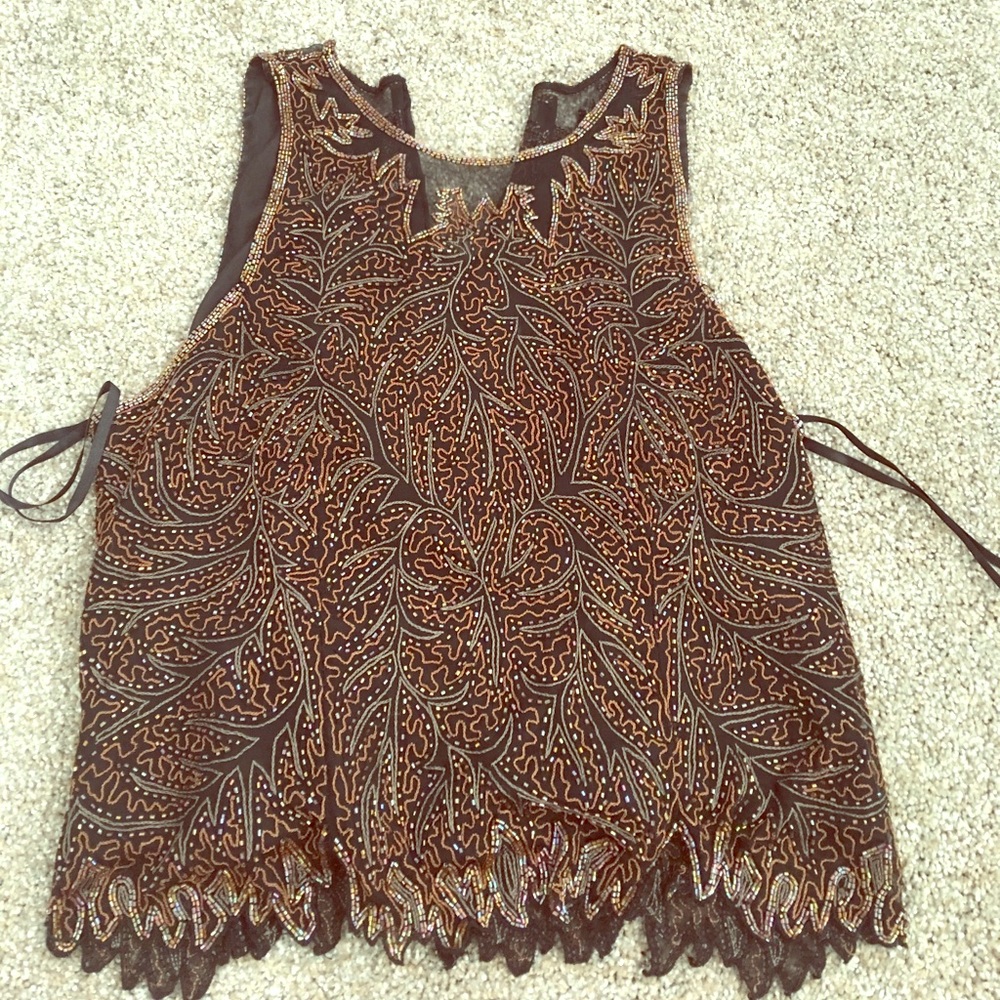 Beaded top! Barely worn!